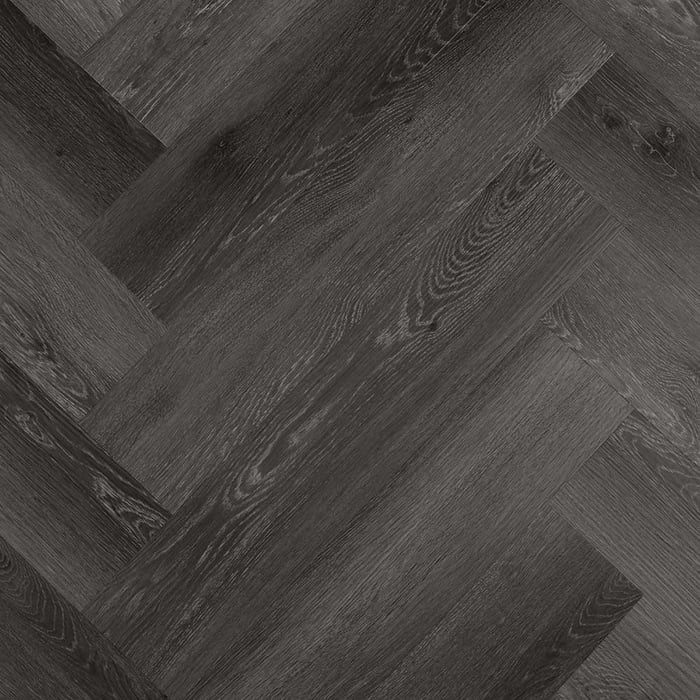 Cloud Herringbone Hybrid flooring sample